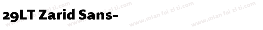 29LT Zarid Sans字体转换